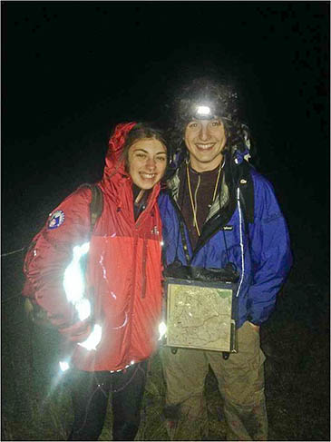 The two walkers who were rescued after getting lost on the Pennine Way. Photo: Northumberland Mountain Rescue Service