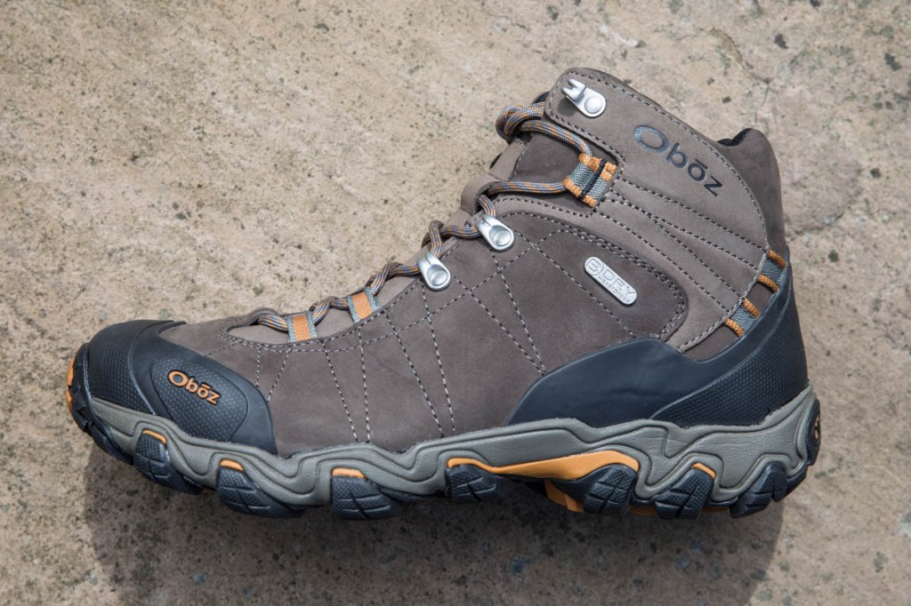 Oboz Bridger Mid Waterproof. Photo: Bob Smith/grough Oboz Bridger Mid Waterproof. Photo: Bob Smith/grough