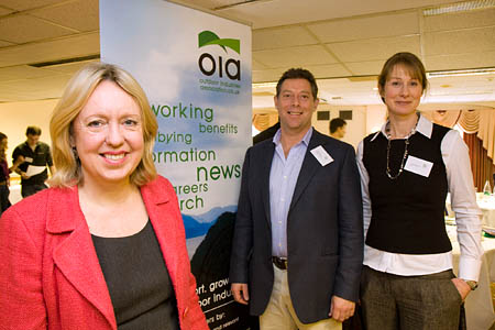 Solihull MP Lorely Burt, left, with Outdoor Industries Association chief executive Louise Ramsay and chair Corry Taylor Solihull MP Lorely Burt, left, with Outdoor Industries Association chief executive Louise Ramsay and chair Corry Taylor
