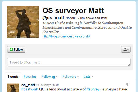 OS surveyors are not Tweeting about their work OS surveyors are not Tweeting about their work