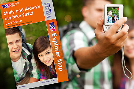 Walkers can feature on the cover of the customised maps Walkers can feature on the cover of the customised maps