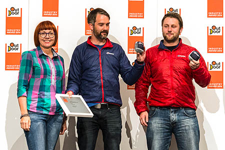 Berghaus representatives celebrate their treble success. Photo: Messe Friedrichshafen Berghaus representatives celebrate their treble success. Photo: Messe Friedrichshafen