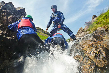 Gorge scrambling is one of the activities on offer Gorge scrambling is one of the activities on offer