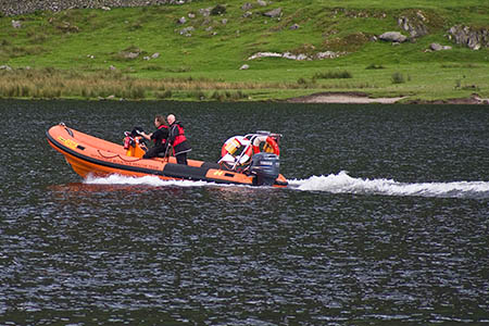Patterdale MRT's rescue boat was launched after the Coastguard alerted the team Patterdale MRT's rescue boat was launched after the Coastguard alerted the team