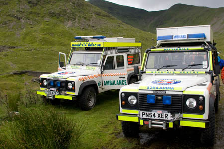 Patterdale Mountain Rescue Team carried the man from Dodd Fell