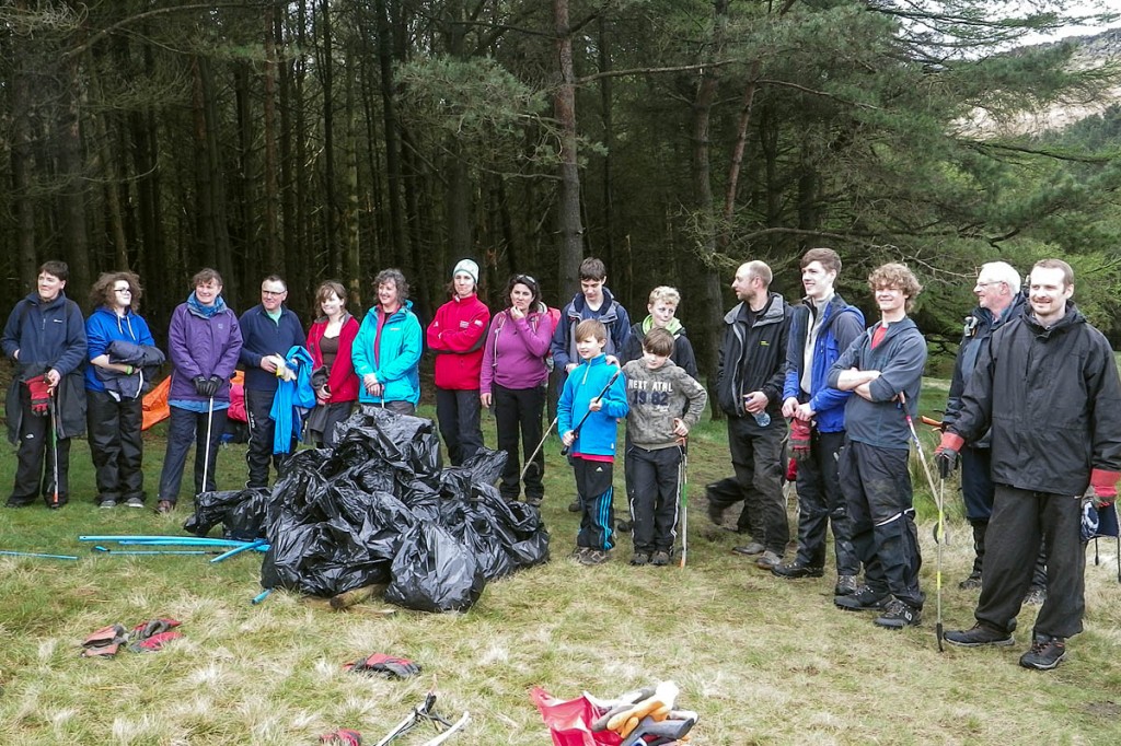 Last year almost 100kg of rubbish was collected
