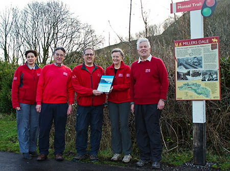 Volunteer rangers, from left, Matthew Pitt, Alan Keen and Pete Wardle receive the National Parks UK volunteer group of the year certificate from Mary Bagley, Peak District National Park assistant director for enterprise and field services, second from right. On the left is Christina Porter, who co-ordinates the health walks Volunteer rangers, from left, Matthew Pitt, Alan Keen and Pete Wardle receive the National Parks UK volunteer group of the year certificate from Mary Bagley, Peak District National Park assistant director for enterprise and field services, second from right. On the left is Christina Porter, who co-ordinates the health walks