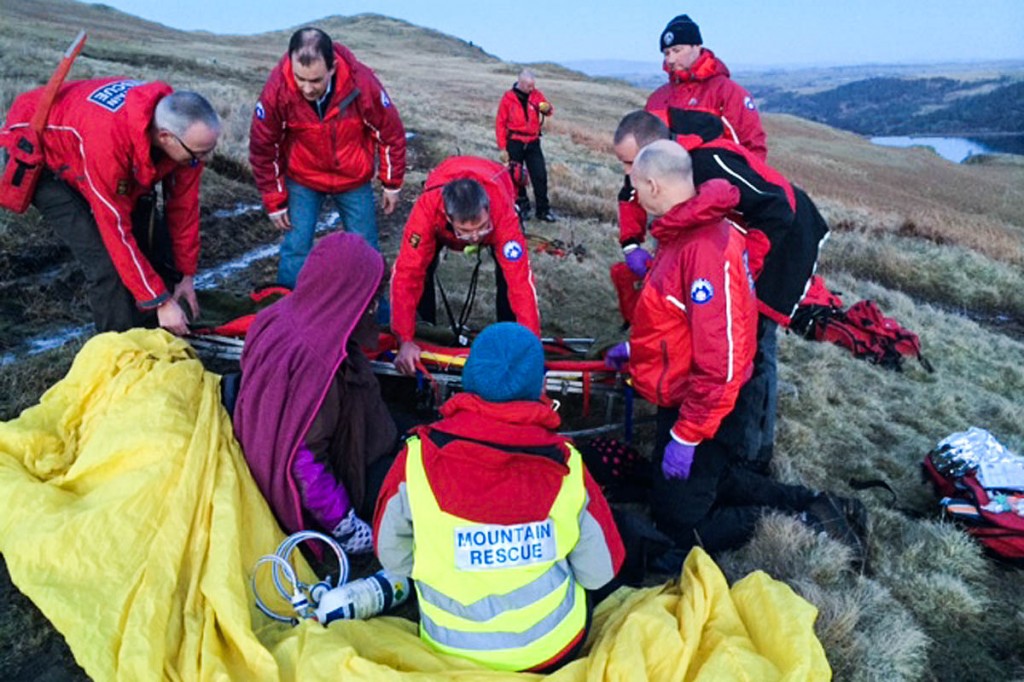 Penrith MRT at the scene of a rescue on Bampton Common. Photo: Penrith MRT Penrith MRT at the scene of a rescue on Bampton Common. Photo: Penrith MRT