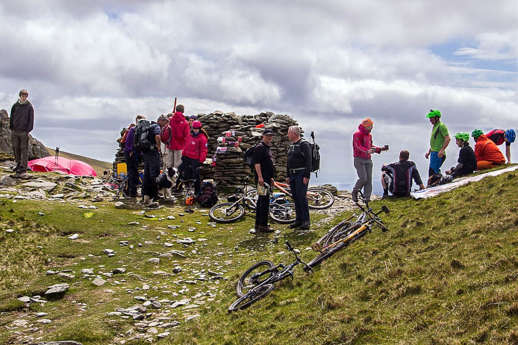 The pop-up cafe that was set up on the Nan Bield Pass earlier this year
