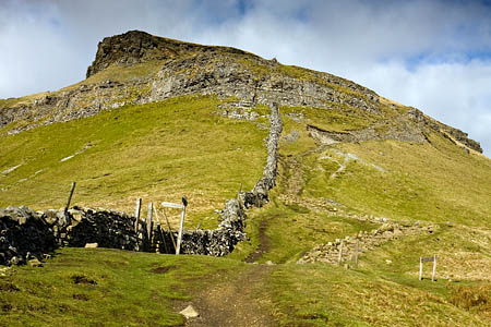 The walker was rescued while attempting the ascent of Pen-y-ghent The walker was rescued while attempting the ascent of Pen-y-ghent