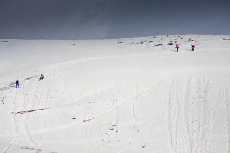 Walkers encounter a snowfield on Pen-y-ghent. The proposed forum would look at mountain safety south of the border Walkers encounter a snowfield on Pen-y-ghent. The proposed forum would look at mountain safety south of the border