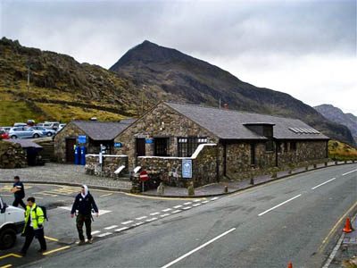 Pen y Pass: parking here will cost you £10, if you can find a place