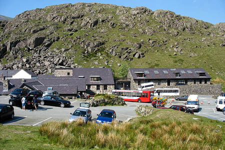 Pen y Pass, starting point for many Snowdon expeditions. Photo: Eric Jones CC-BY-SA-2.0 Pen y Pass, starting point for many Snowdon expeditions. Photo: Eric Jones CC-BY-SA-2.0