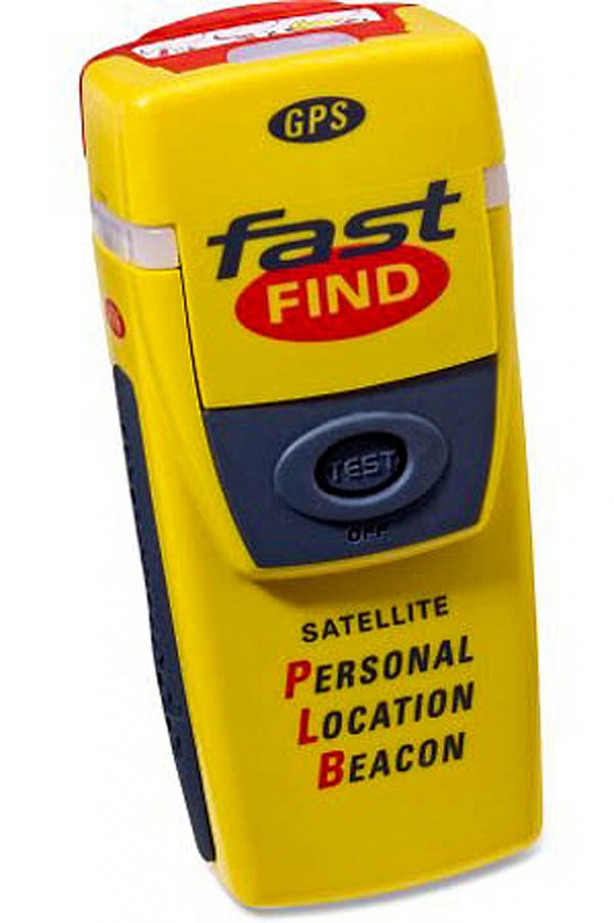 Personal locator beacons are similar in size to handheld GPS units