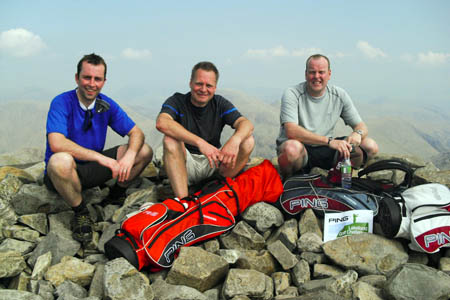 Some of the team in training on the fells Some of the team in training on the fells