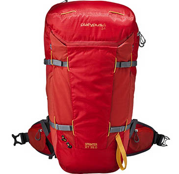 The Platypus pack is wider at the top than the bottom The Platypus pack is wider at the top than the bottom