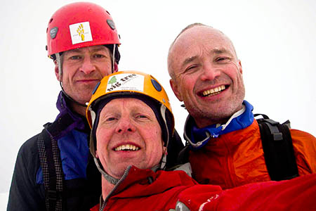 Polartec Challenge Grant winner Malcolm Bass, right, with Paul Figg, left, and Simon Yearsley Polartec Challenge Grant winner Malcolm Bass, right, with Paul Figg, left, and Simon Yearsley