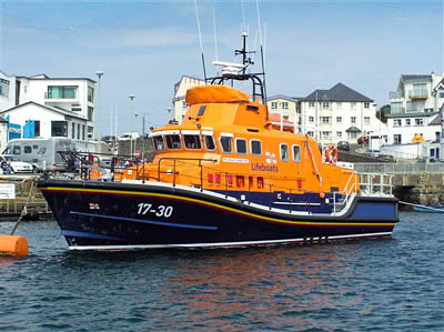 Eleven of the kayakers were taken onboard the Portrush lifeboat. Photo Kenneth Allen CC-BY-SA-2.0