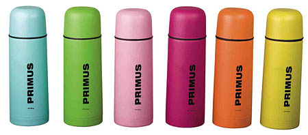 The Primus C&H Vacuum Bottles come in a colourful range The Primus C&H Vacuum Bottles come in a colourful range