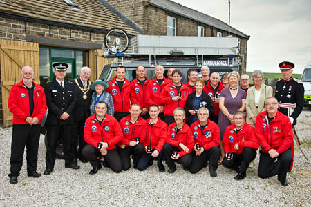 Woodhead team members with the Lord Lieutenant and his wife Sue; Ms Smith; Chief Supt Brooke; and Mr Barron. Photo: Adrian Ashworth Photography