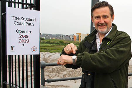 Time for action: MP Barry Gardiner on watch duty at Portishead Time for action: MP Barry Gardiner on watch duty at Portishead