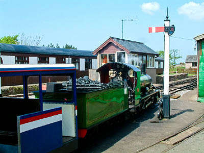 A train at Ravenglass station. Photo: Stephen Dawson CC-BY-SA-2.0