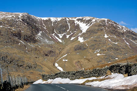 Snow is likely to cause difficulties for motorists on the Kirkstone Pass Snow is likely to cause difficulties for motorists on the Kirkstone Pass
