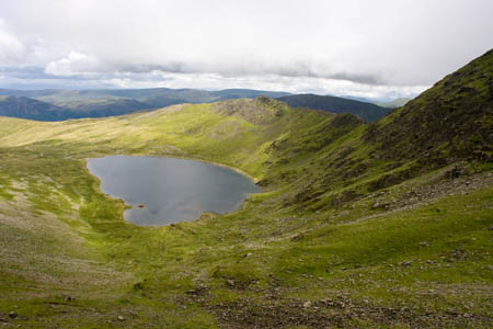Red Tarn and Striding Edge on Helvellyn: a classic glacial cirque Red Tarn and Striding Edge on Helvellyn: a classic glacial cirque