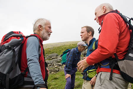 Richard Leafe is no stranger to the Lake District's fells. Here, he is seen with Sir Chris Bonington and Jos Naylor on Scafell Pike Richard Leafe is no stranger to the Lake District's fells. Here, he is seen with Sir Chris Bonington and Jos Naylor on Scafell Pike