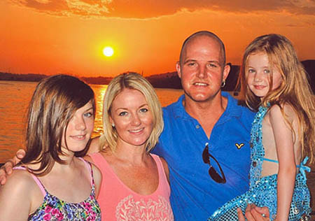 Gavin Bradley and his family Gavin Bradley and his family