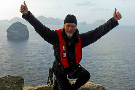 Rob Woodall completes his marilyns round. Photo: Pete Ellis Rob Woodall completes his marilyns round. Photo: Pete Ellis