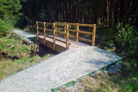 A new footbridge on the Roman Steps path. Photo: Snowdonia National Park Authority A new footbridge on the Roman Steps path. Photo: Snowdonia National Park Authority