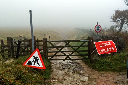 Derbyshire County Council has been carrying out controversial works on the Rushup Edge track Derbyshire County Council has been carrying out controversial works on the Rushup Edge track