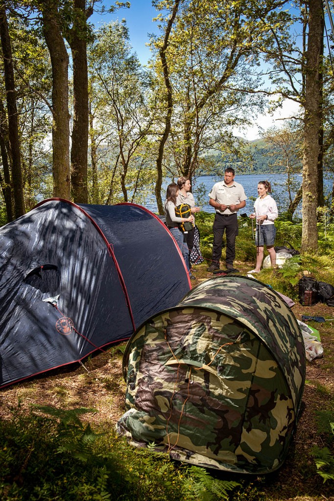 A corner of the Sallochy campsite. Photo: Loch Lomond and the Trossachs NPA A corner of the Sallochy campsite