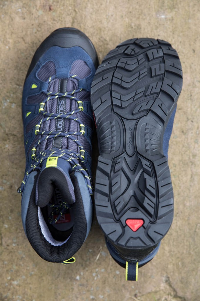 Salomon Quest Prime GTX uppers and sole. Photo: Bob Smith/grough Salomon Quest Prime GTX uppers and sole. Photo: Bob Smith/grough