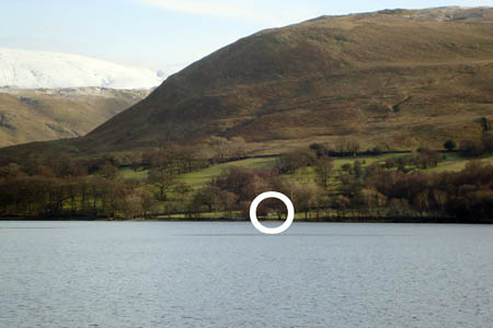 The location of the huts is circled on this photo supplied by the Friends The location of the huts is circled on this photo supplied by the Friends