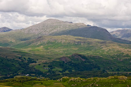Scafell, where the walkers were eventually found