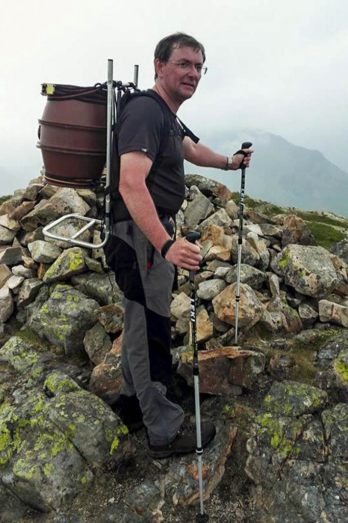 Mark Corr will carry 36 pints of beer to the summit of Scafell Pike