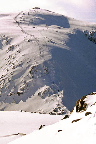 The walkers were benighted on Scafell Pike. Photo: John Proctor CC-BY-SA-2.0