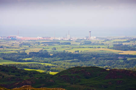 Sellafield, seen from the Lake District's western fells