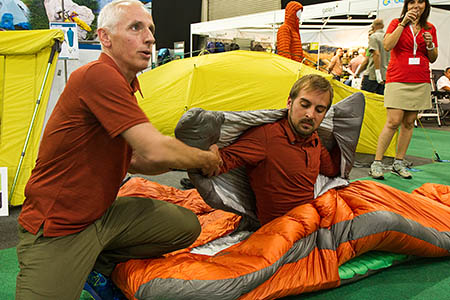 The Backcountry Bed has an inner 'comforter' to keep you warm The Backcountry Bed has an inner 'comforter' to keep you warm