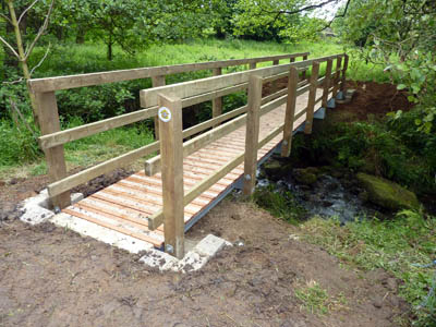 The new bridge over Padside Beck 