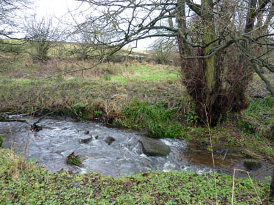 Padside Beck before the bridge installation