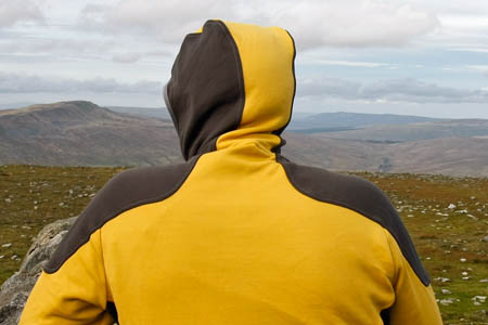 The hood is useful for keeping off the chill The hood is useful for keeping off the chill