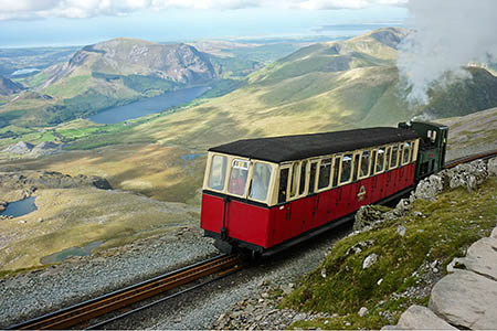The Snowdon Mountain Railway. Photo: Porius 1 CC-BY-SA-3.0