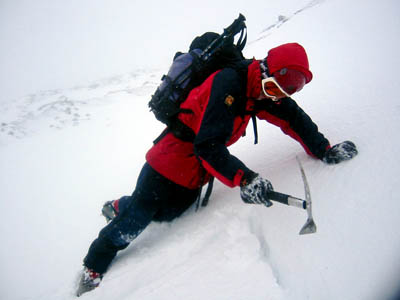 Winter mountaineers should perform their own tests on the snowpack to test its stability