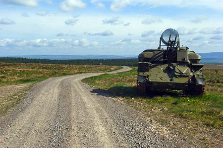 A military vehicle on one of Spadeadam's tracks. Photo: John Hill CC-BY-SA-2.0 A military vehicle on one of Spadeadam's tracks. Photo: John Hill CC-BY-SA-2.0