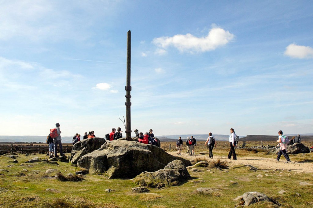 Stanage Pole. Photo: Peak District NPA Stanage Pole. Photo: Peak District NPA