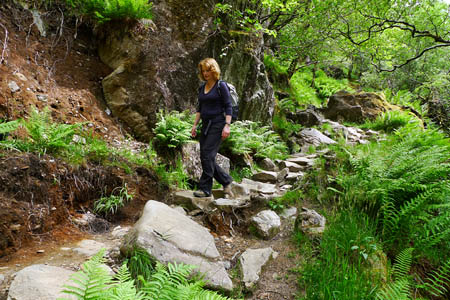 The Steall Gorge footpath The Steall Gorge footpath