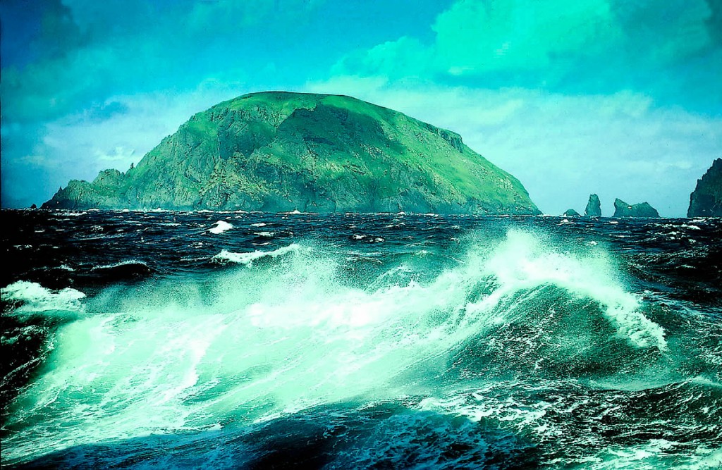 St Kilda has a reputation as the windiest place in Britain. Photo: NTS